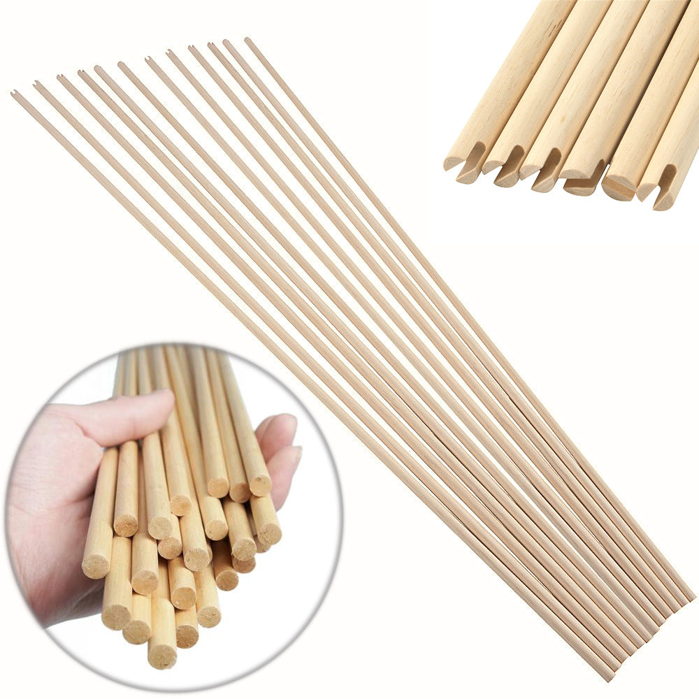 12pcs Wooden Arrows for Traditional Bow