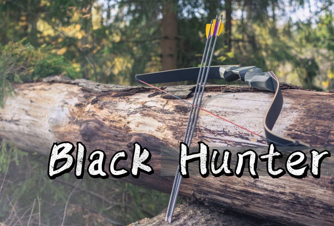 Traditional Hunting Recurve Bow - Black Hunter