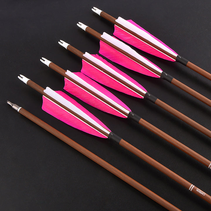 🎯100% Pure Carbon Arrow for Archery Hunting