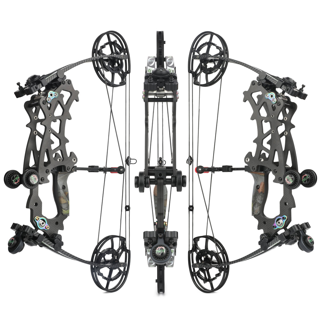 🎯Carbon Hunting Compound Bow 40-70lbs Short Axis