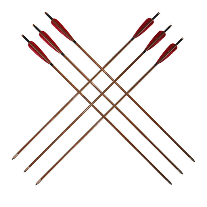 🎯33" Handmade Bamboo Arrows Hunting Recurve Bow Arrow Archery Turkey Feather