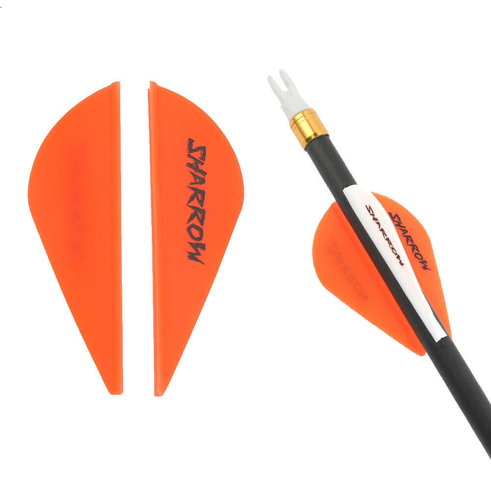 🎯SHARROW Archery Arrow Vanes 2" Rubber Fletche Feather  DIY Bow and Arrows Target