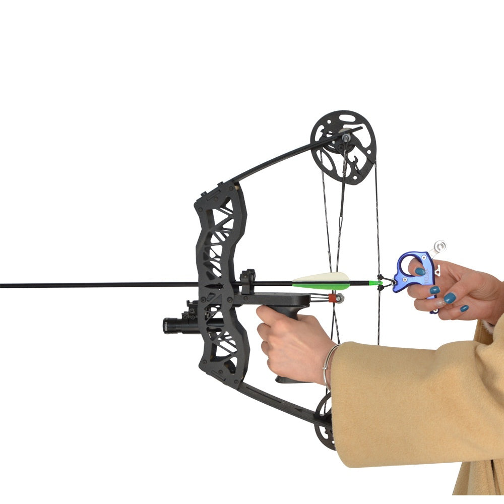 AMEYXGS 40lbs Archery Black Compound Bow and Arrows Set for Adult