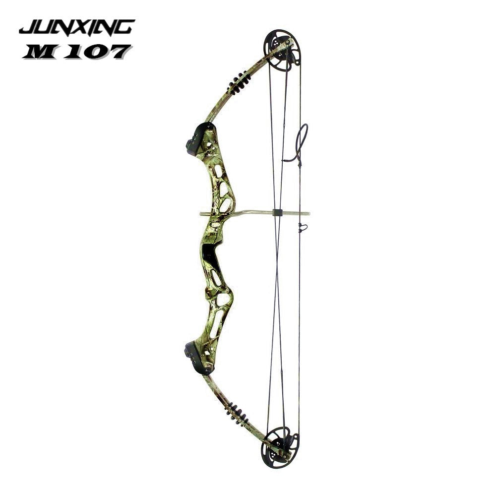 Bogenschießen-Compound-Bogen Junxing M107, einstellbares Gewicht (35–55 lbs)