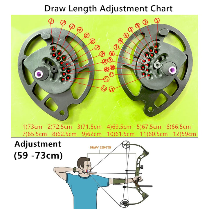 🎯Archery Compound Bow Junxing M107 Adjustable Poundage (35 -55 lbs)