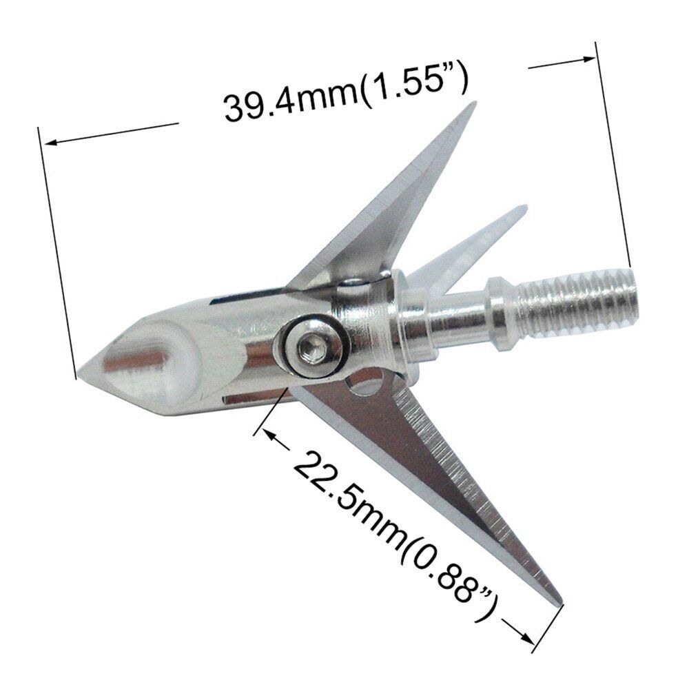 🎯AMEXYGS Archery Screw-in Blade Broadhead Hunting