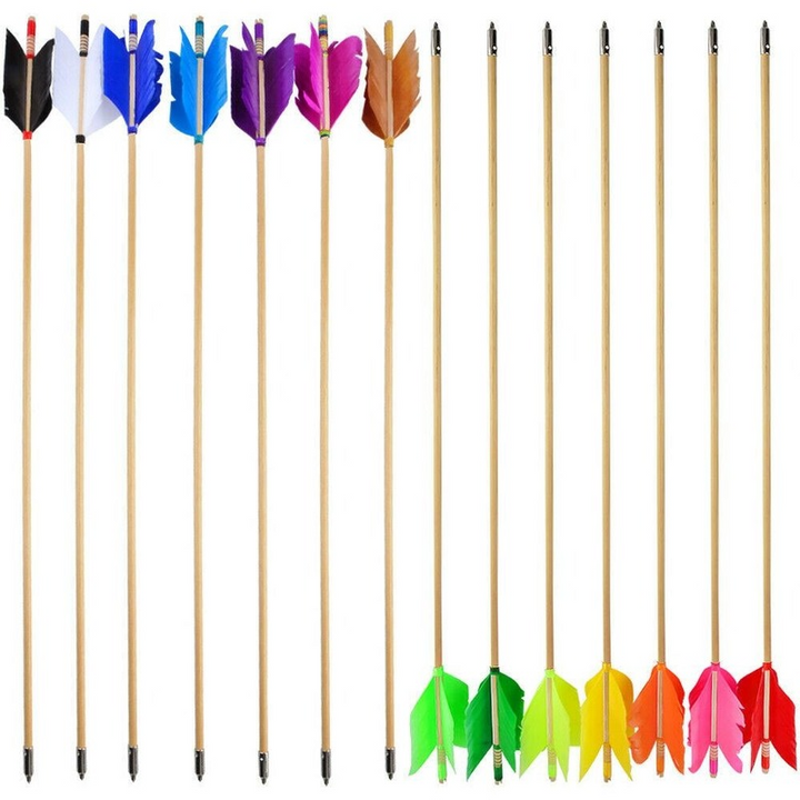 🎯DIY Wooden Arrows Flu-Flu Archery Tradition