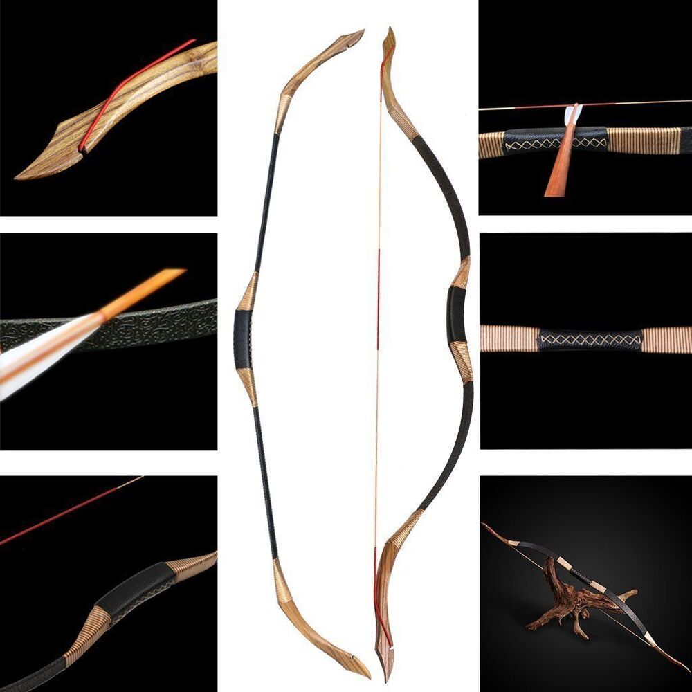 🎯Archery Traditional Recurve Bow & 12x Arrows Hunting