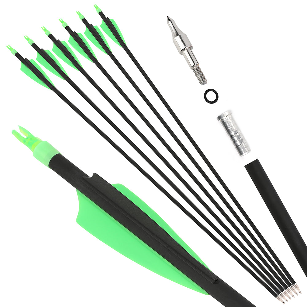 AMEYXGS Archery 30'' Carbon Arrow 500 Spine 3D Hunting Target