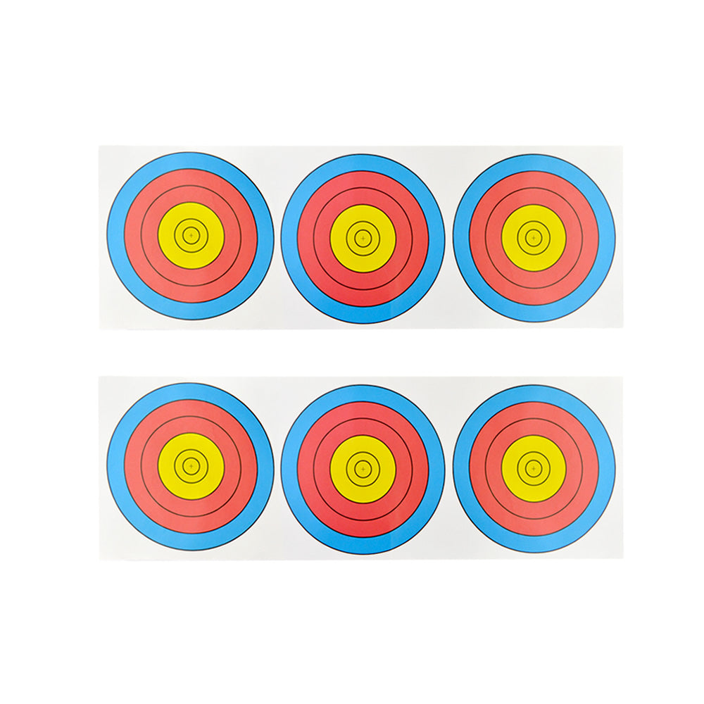 🎯Bogenschießen-Zielpapier Üben Sie 3 Spot-Ziele für Recurve-Bogen