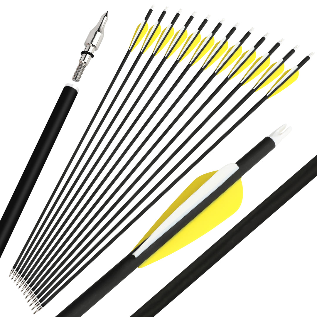 🎯Archery Carbon Arrows Targeting Practice Hunting for Recurve Compound Bow