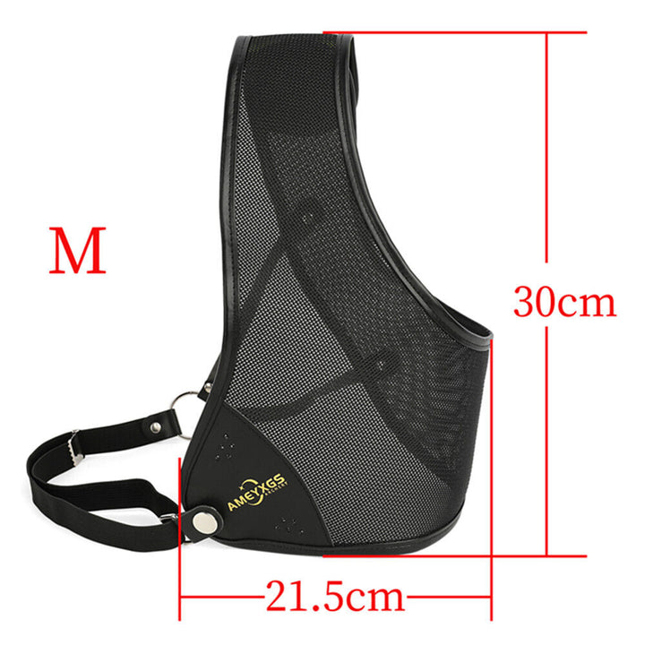 🎯Archery Chest Guard Cowhide Chest Protectors Left Side Adjustable Safety