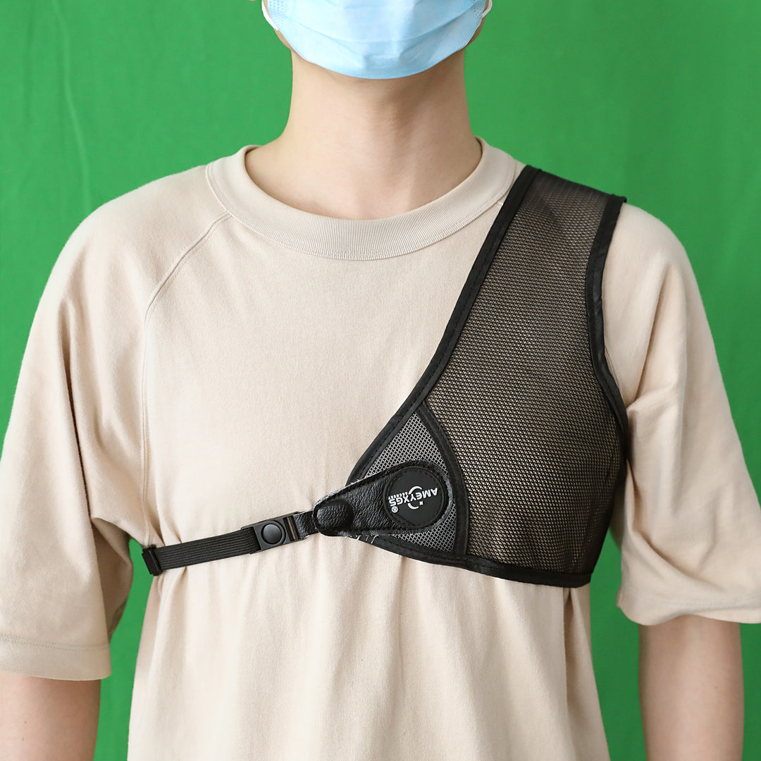 Bogenschießen-Brustschutz, Rindsleder-Brustschutz, linke Seite, verstellbare Sicherheit