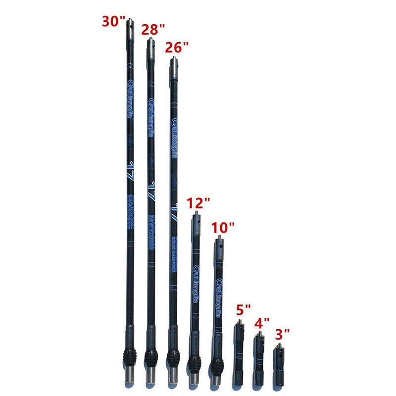 Bogenschießen Stabilisator Balance Bar Set Rod Extend V-Bar System Recurve Compoundbogen