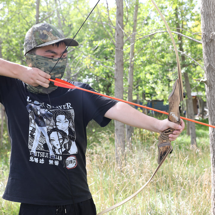 BLACK HUNTER Archery 60" Takedown Recurve Bow and Arrow Set