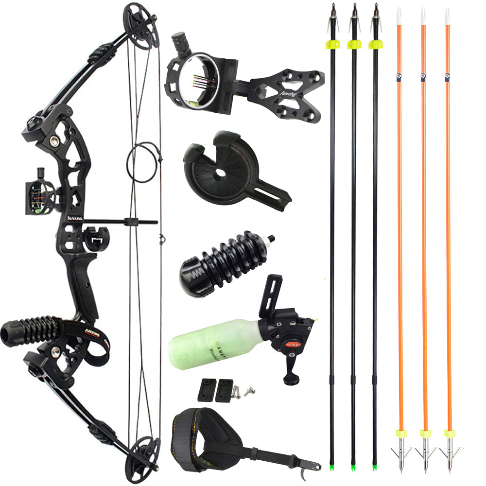 🎯30-70lbs M131 Archery Compound Bow Adults Teens Arrow Catapults
