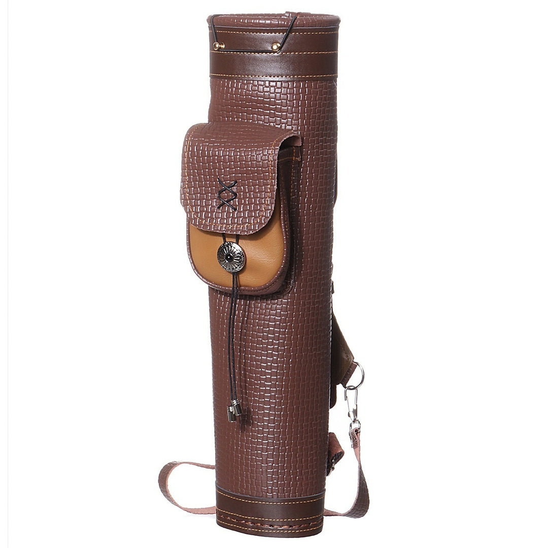 🎯Brown Leather Archery Quiver Holder Hunting Arrow