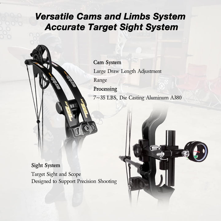 🎯SANLIDA HERO X8 target compound bow kit