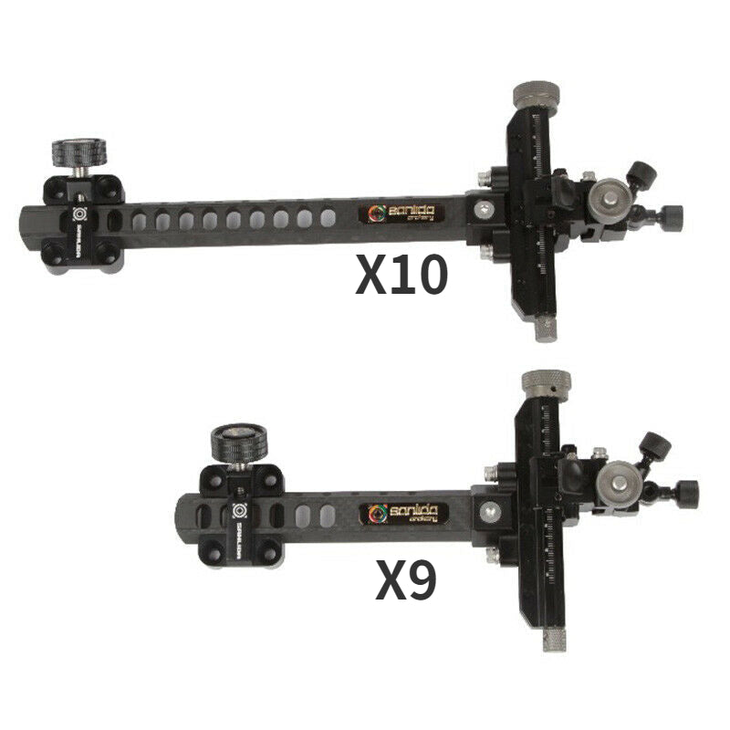 🎯SANLIDA X9 X10 Compound Bow Sight 6" 9" Carbon Bar CNC Aluminum Archery