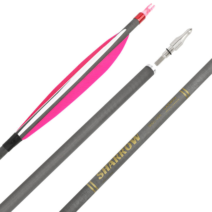 🎯SHARROW Archery Pure Carbon Arrows Hunting Practice Arrow
