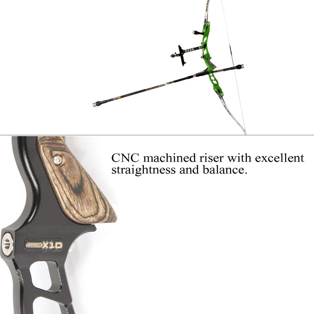 🎯Sanlida X10 Bow Riser Archery 25" ILF Recurve Bow Riser Hunting Shooting Targeting