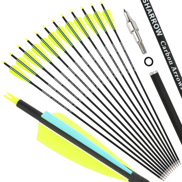 🎯Target Practice Carbon Arrow for Compound Bow Recurve Bow beginner archery