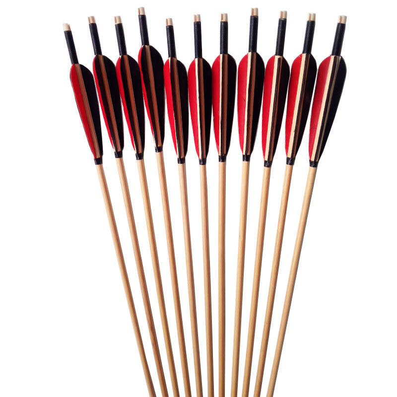 🎯Traditional Arrowhead Wooden Arrow Handmade Turkey Feather