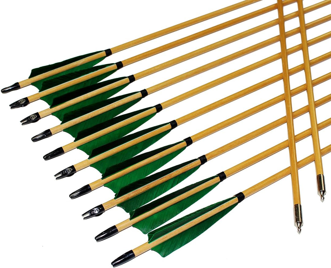 🎯AMEYXGS Archery Traditional Wooden Arrows Handmade