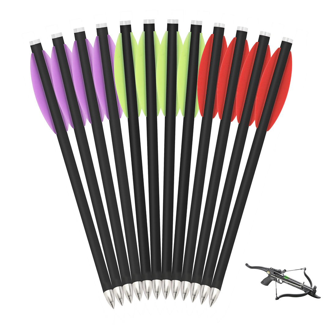 🎯6.3" Crossbow Bolts Mini Carbon Arrow for Outdoor Hunting Archery