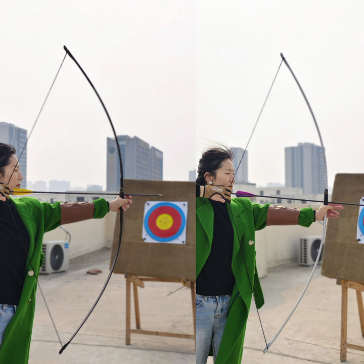 🎯67inch Traditional English Longbow Archery 25-120lbs