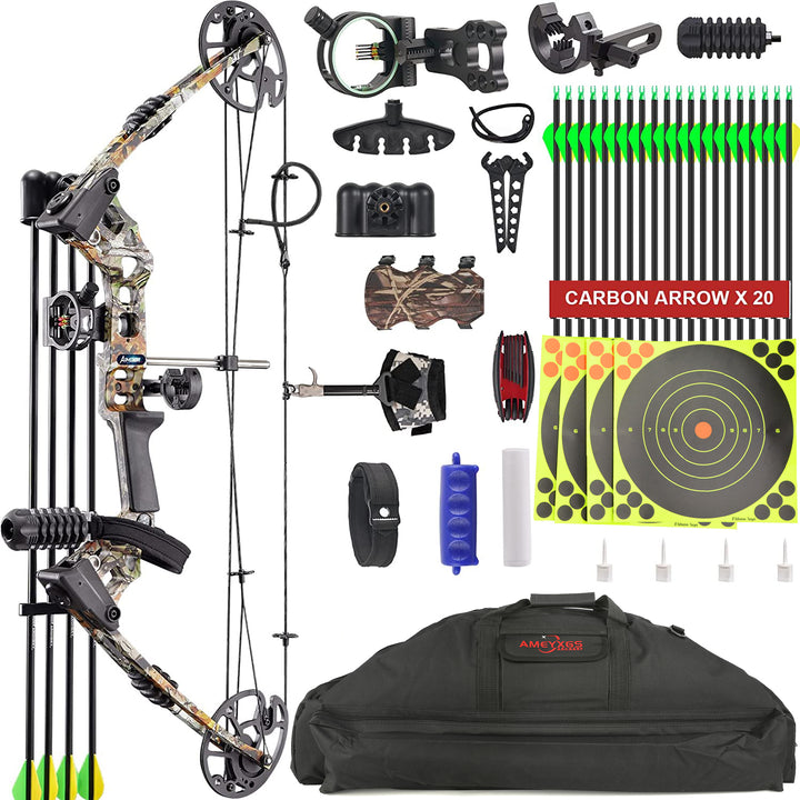 🎯Junxing M120 Compound Bow Kit for Beginner with All Accessories