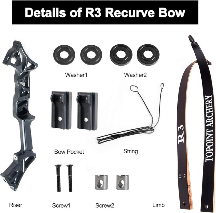 🎯 R3 Archery Takedown Recurve Bow