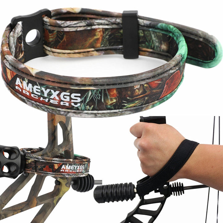 🎯AMEYXGS Archery Wrist Sling Strap Braided Rope Adjustable Compound Bow
