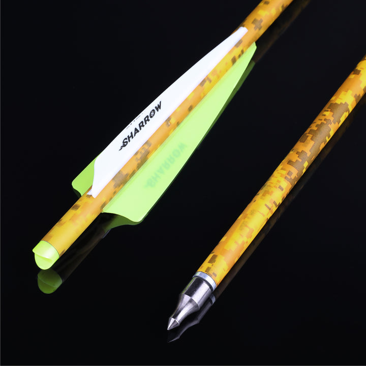 🎯AMEYXGS Archery 16-22'' Crossbow Bolts Carbon Arrows Camouflage Hunting