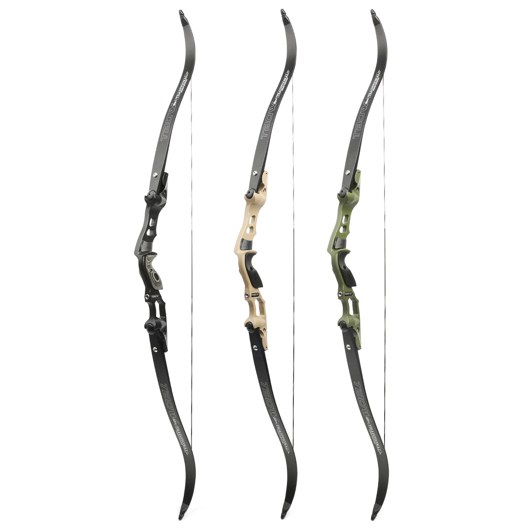 🎯AMEYXGS Archery TBOW 62" Recurve Hunting Bow ILF Target 20-65lbs