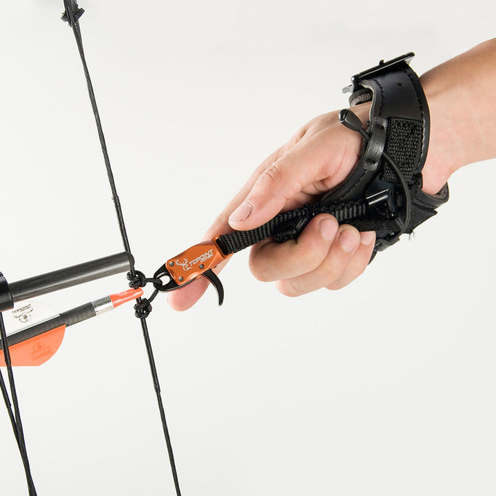 🎯TP435 Compound Bow Wrist Release Aids Thumb Trigger