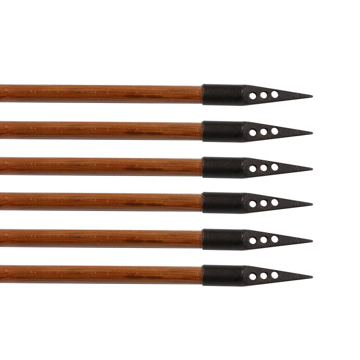 🎯12 Bambuspfeile für traditionellen Bogen