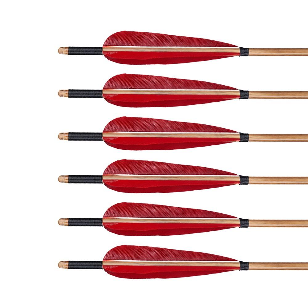 🎯12pcs Bamboo Arrows Handmade Archery Arrows