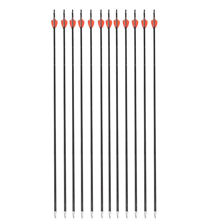 🎯12pcs Spine 900 Carbon Arrow Archery Completion Arrow Practice