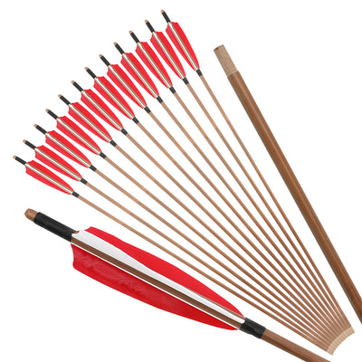 🎯Archery Handmade Traditional Bamboo Arrow Longbow Bow Shooting Hunting