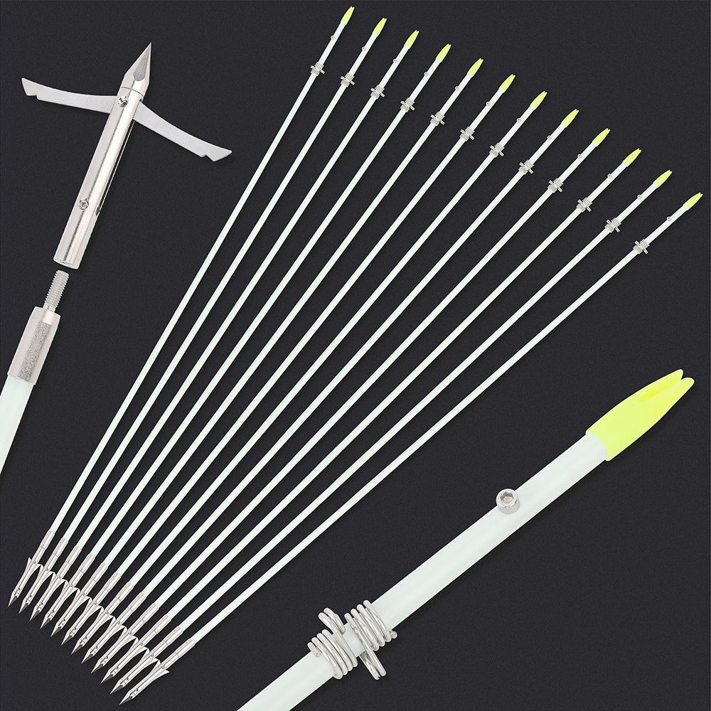 🎯33‘’ Bowfishing Fiberglass Arrows Archery Fiberglass Hunting