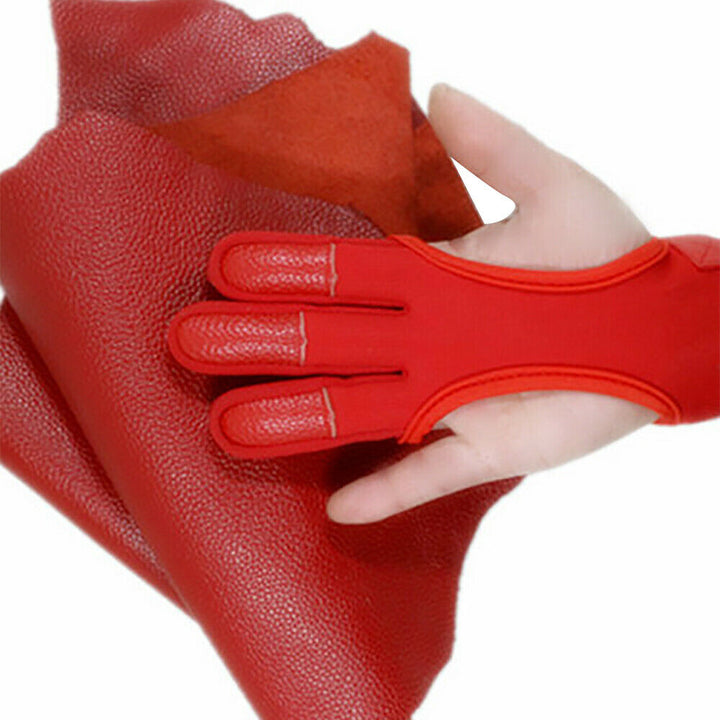 🎯AMEYXGS Bogenschießen-Fingerschutz, Recurve-Bogen-Handschuh