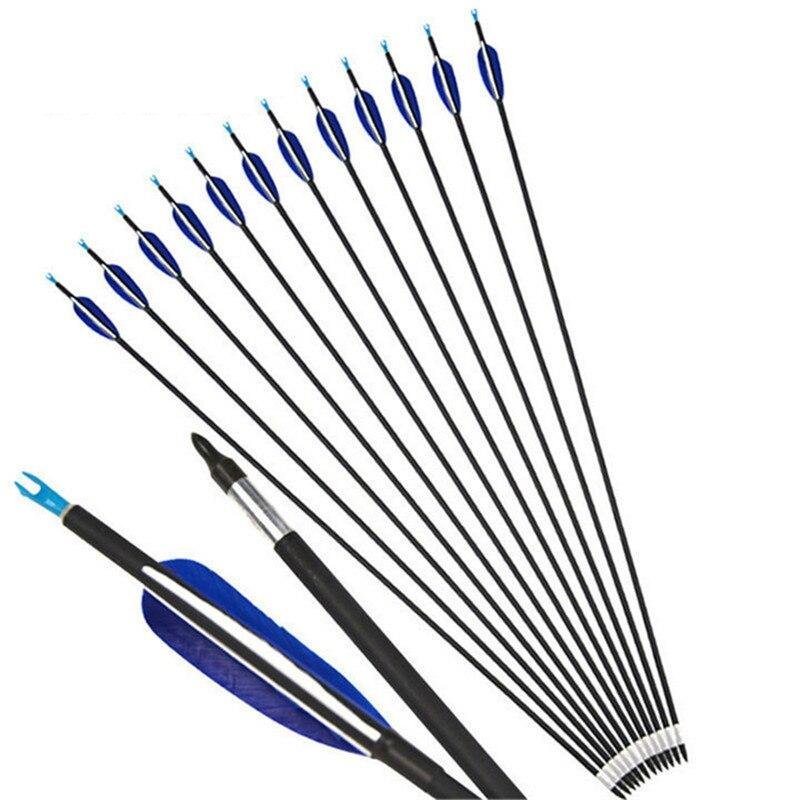 🎯AMEYXGS Archery Spine 700 Carbon Arrow Turkey Feathers