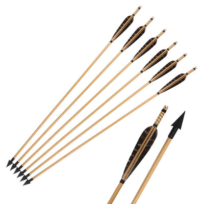 🎯Archery Traditional Wooden Arrows with Broadheads