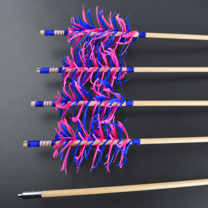 🎯DIY Handmade Archery Flu-Flu Wooden Arrows