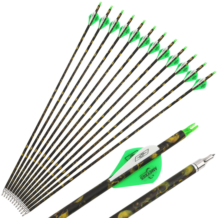 🎯 Carbon Arrows Archery Hunting Targeting Practice for Compound Bow Recurve Bow