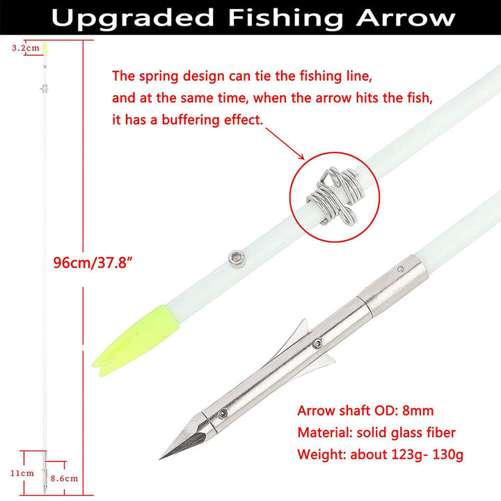 🎯33‘’ Bowfishing Fiberglass Arrows Archery Fiberglass Hunting