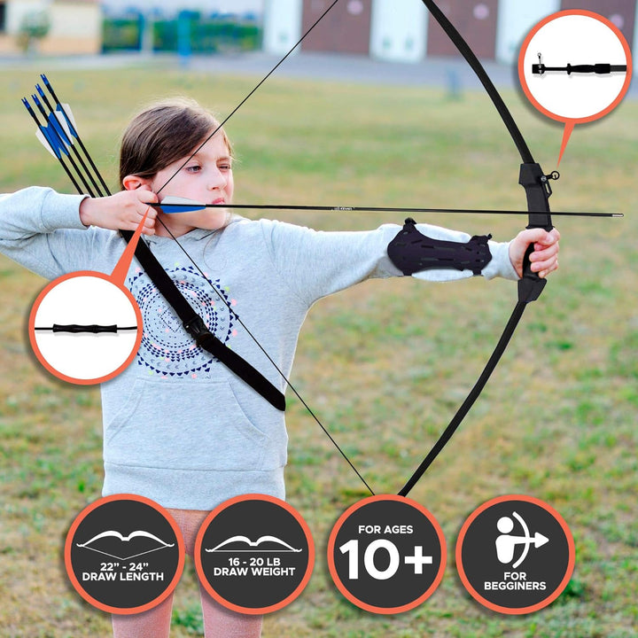 🎯F021 Archery Bow Arrow Set for Beginners Children Gift