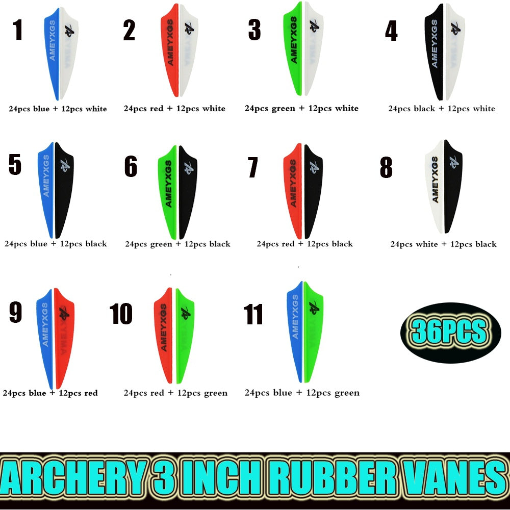 🎯Archery Rubber Vanes Arrow Feather DIY Arrows