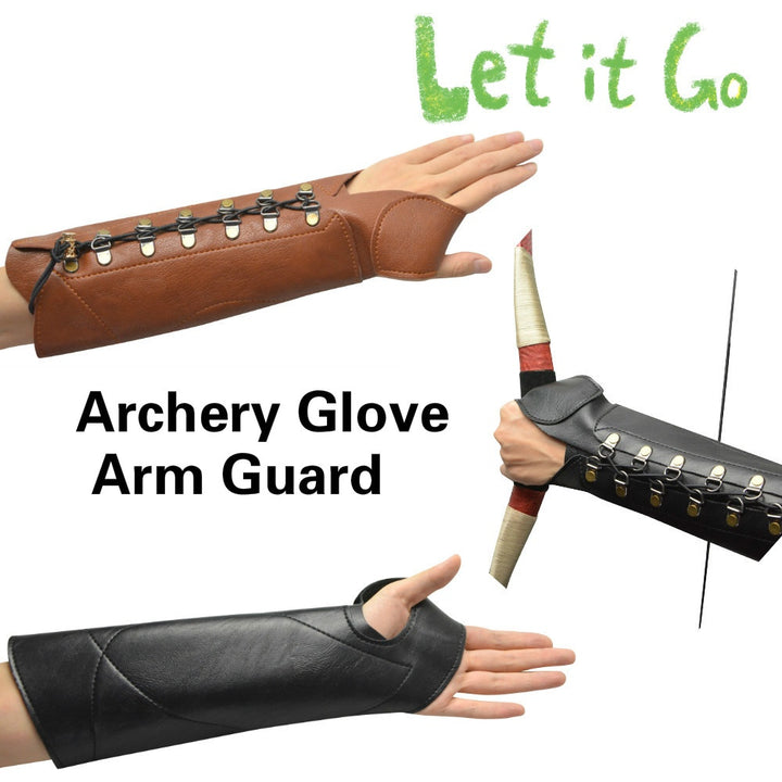 🎯Pu Leather Archery Arm Guard Protector Glove